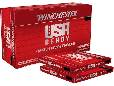 Winchester USA Ready Match Grade Large Rifle Primers - 100 Count