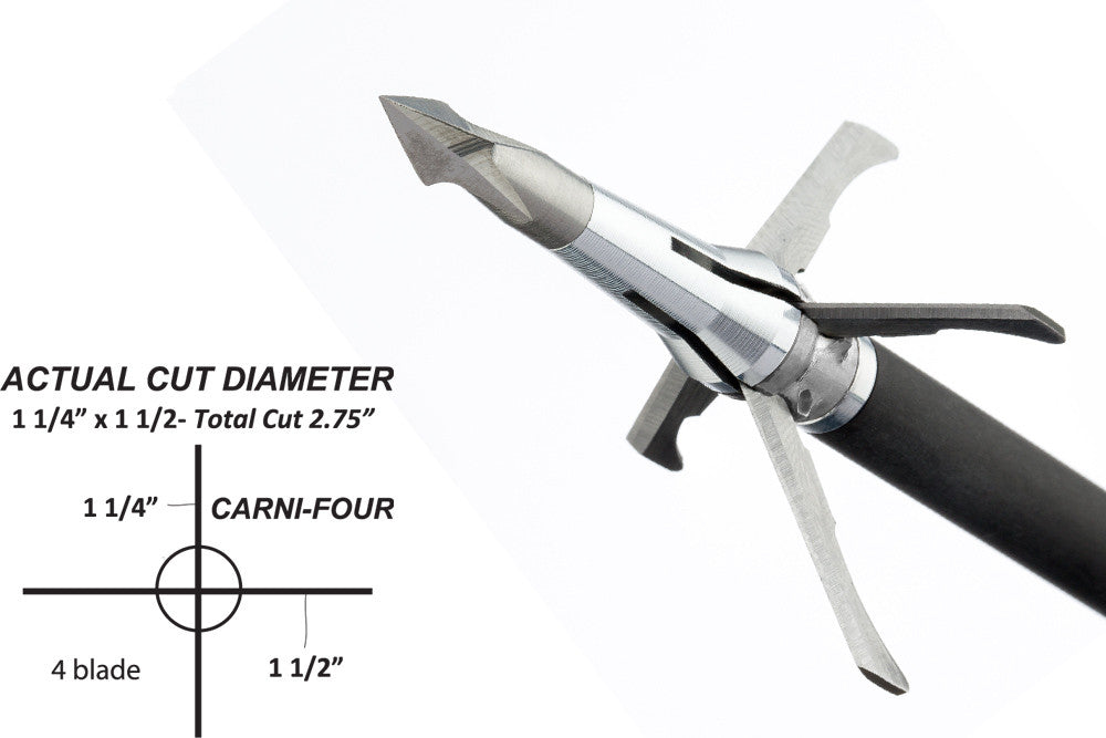 Grim Reaper Pro Series Mechanical Broadheads - 100 gr 4-Blade (1 3/8") - #1643