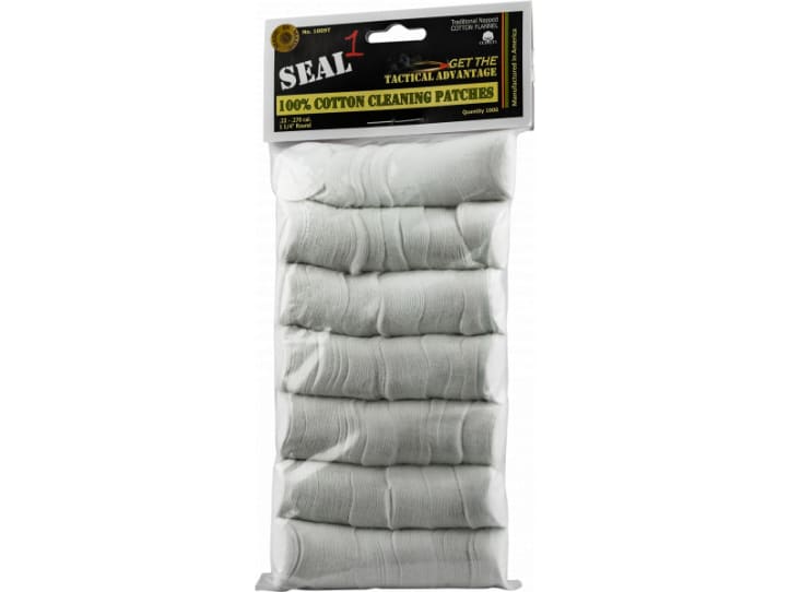 SEAL 1 1009T .22-.270 caliber cotton cleaning patches 1000 pack