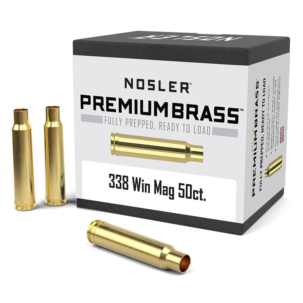 Nosler 338 Win Mag Premium Brass (50ct)