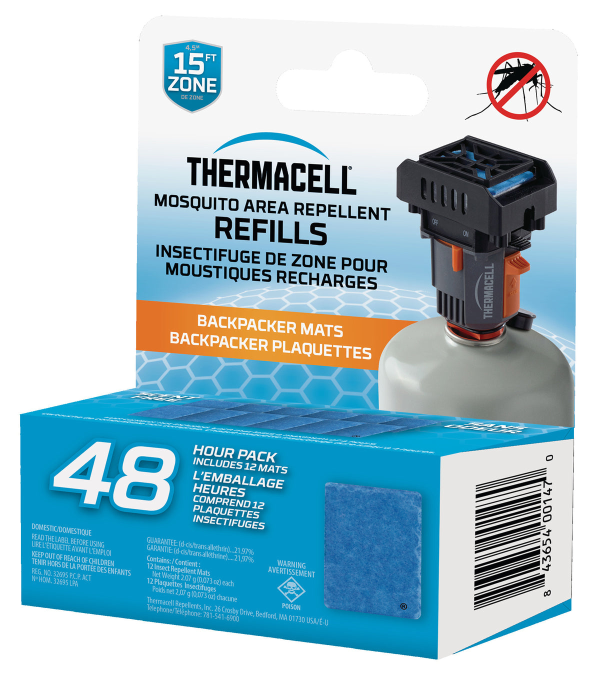 Thermacell Backpacker Mat Only Refill - 48 Hours