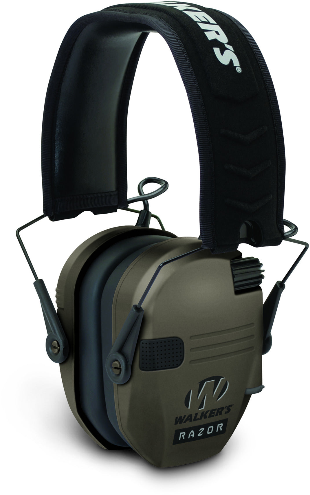 Walkers Razor Slim Electronic Muff  Flat Dark Earth Low Profile Hearing Protection In Stylish Flat Dark Earth Color