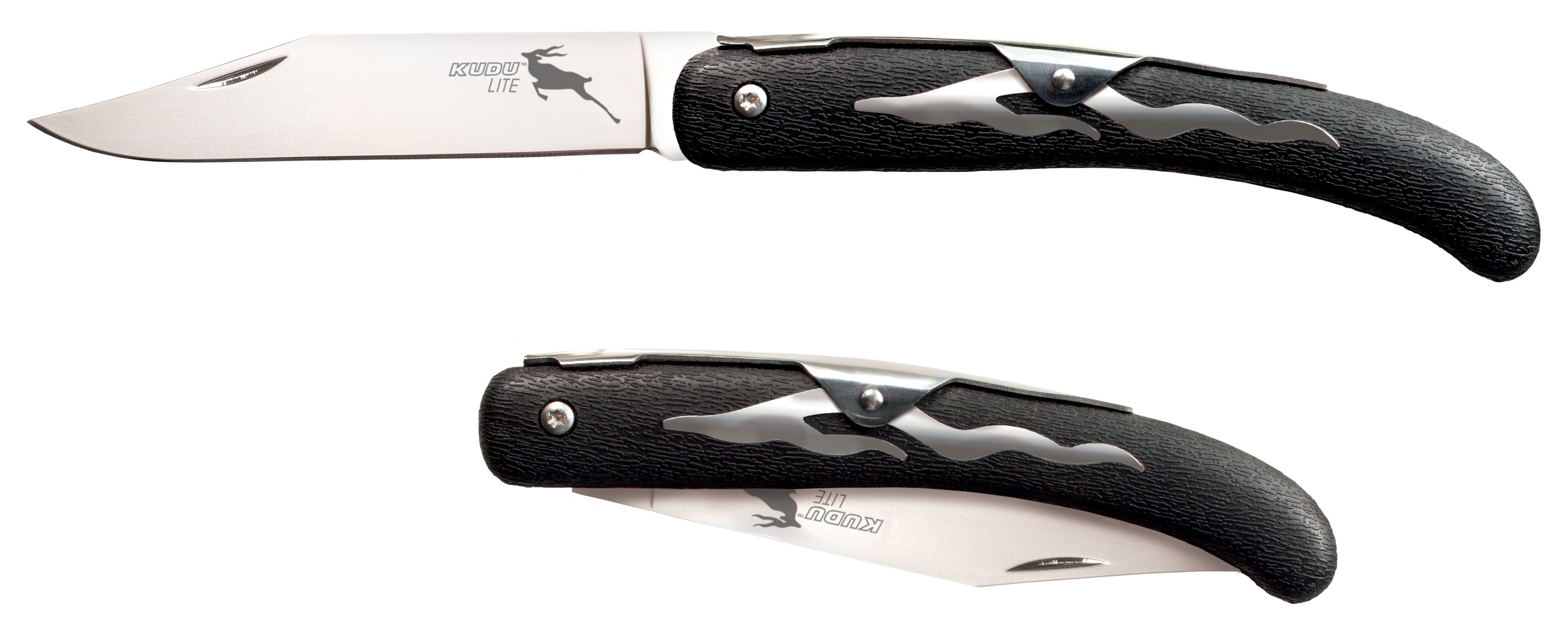 Cold Steel Kudu Lite Slipjoint Folding Knife 4.25" 5Cr15MoV Clip Point Blade, Zytel Handles