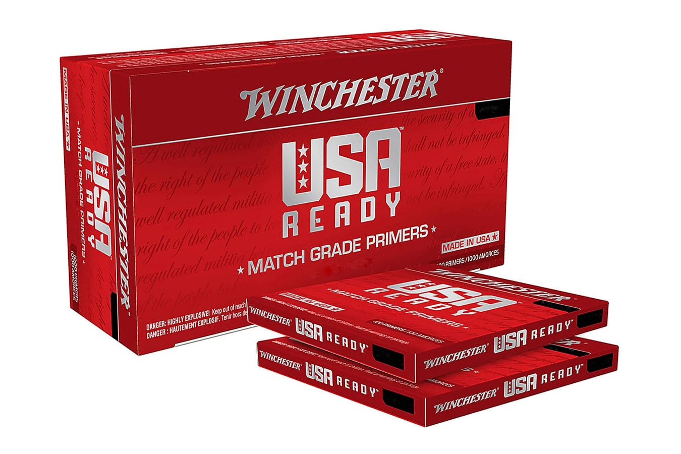 Winchester USA Ready Match Grade Large Pistol Primers - 100 Count