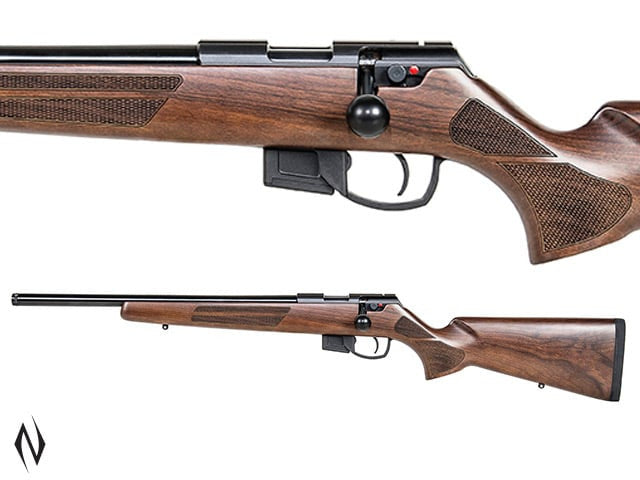 ANSCHÜTZ 1761L D HB G-28 Walnut Classic Heavy .22 WMR 18" Left-Hand Rifle