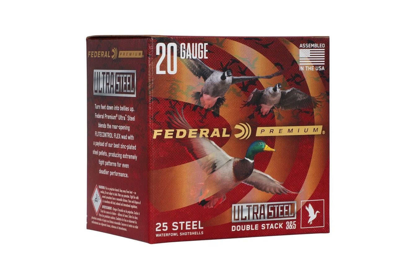 Federal 20GA 3" 1 Oz #3 & #5 Ultra Steel Ammo