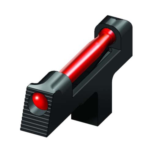 HiViz Front Sight 1911 Red Fiber Steel Black