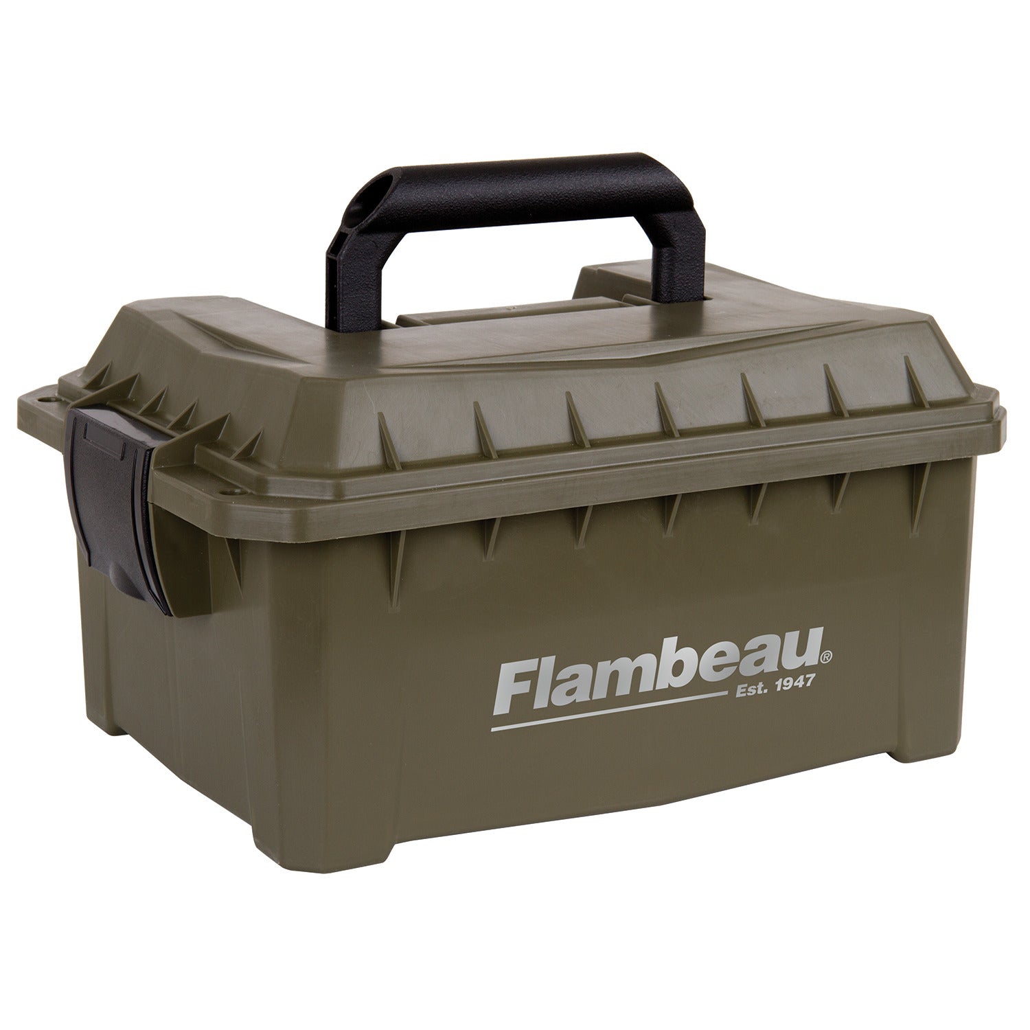 Flambeau Shotshell Ammo Can 12/20 Gauge, 9.625"  X 7.5"  X 4.25", 4 Boxes Tan
