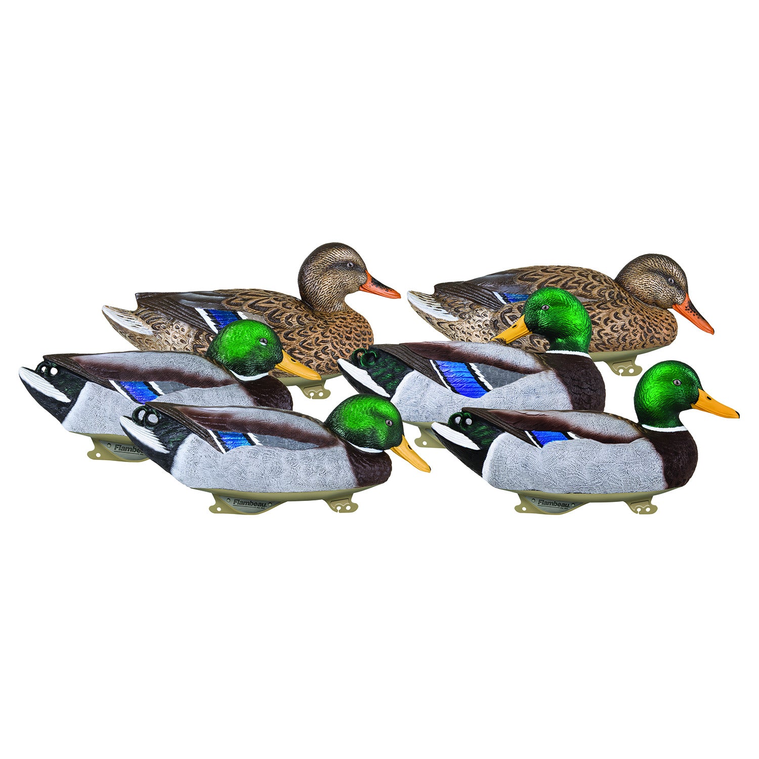 Flambeau 1215GSD Mallard Decoys - Floaters - 6 pack Assortment