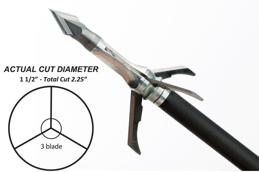 Grim Reaper Crossbow Mechanical Broadheads - Crossbow 100 gr 2-Blade (2'') - #7620
