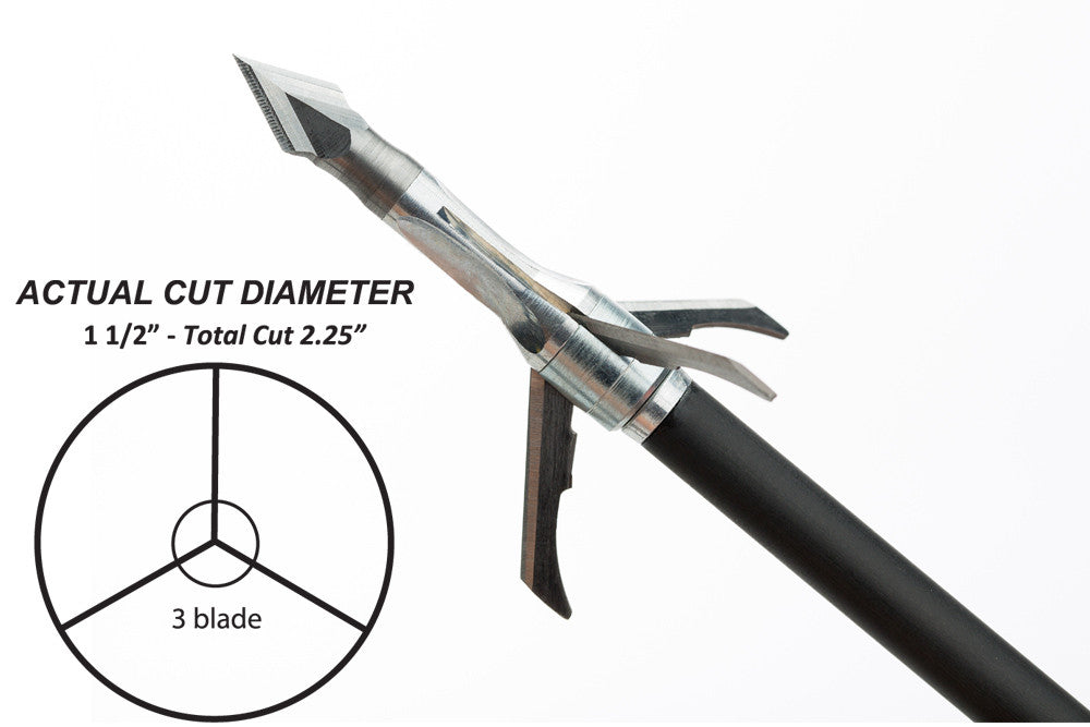 Grim Reaper Crossbow Mechanical Broadheads - Crossbow 150 gr 2-Blade (2'') - #7622