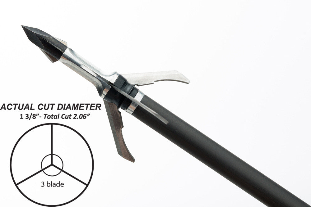 Grim Reaper Razortip Mechanical Broadheads - 125 gr (1 3/8'') - #1913