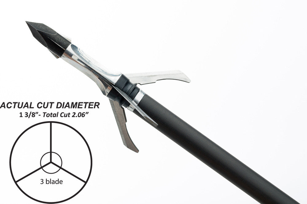 Grim Reaper Razortip Mechanical Broadheads - 125 gr (1 3/8'') - #1913