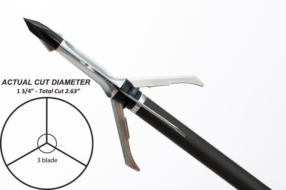 Grim Reaper Razortip Mechanical Broadheads - 125 gr (1 3/8'') - #1913