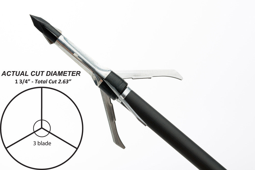 Grim Reaper Razortip Mechanical Broadheads - 100 gr Whitetail Special (2") - #1924