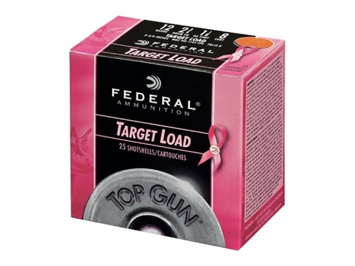 Federal Top Gun 12GA 2 3/4" 1-1/8 Oz #8 Target Pink Hull