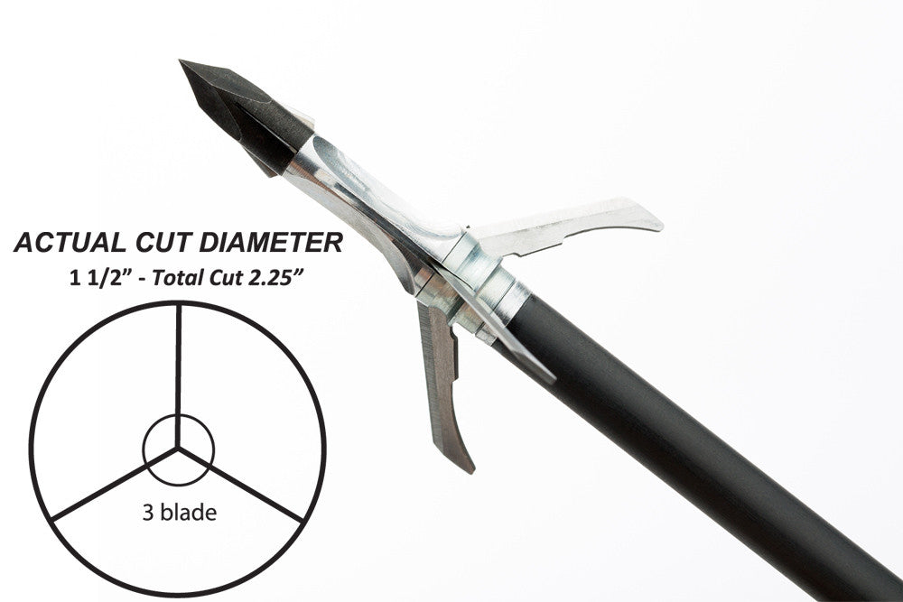 Grim Reaper Crossbow Mechanical Broadheads - Crossbow 150 gr 2-Blade (2'') - #7622
