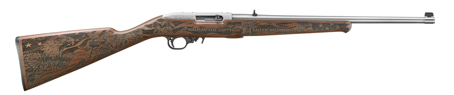 Ruger 10/22 America's 250th Anniversary 22 LR Engraved Altamont American Walnut 18.50" Rifle