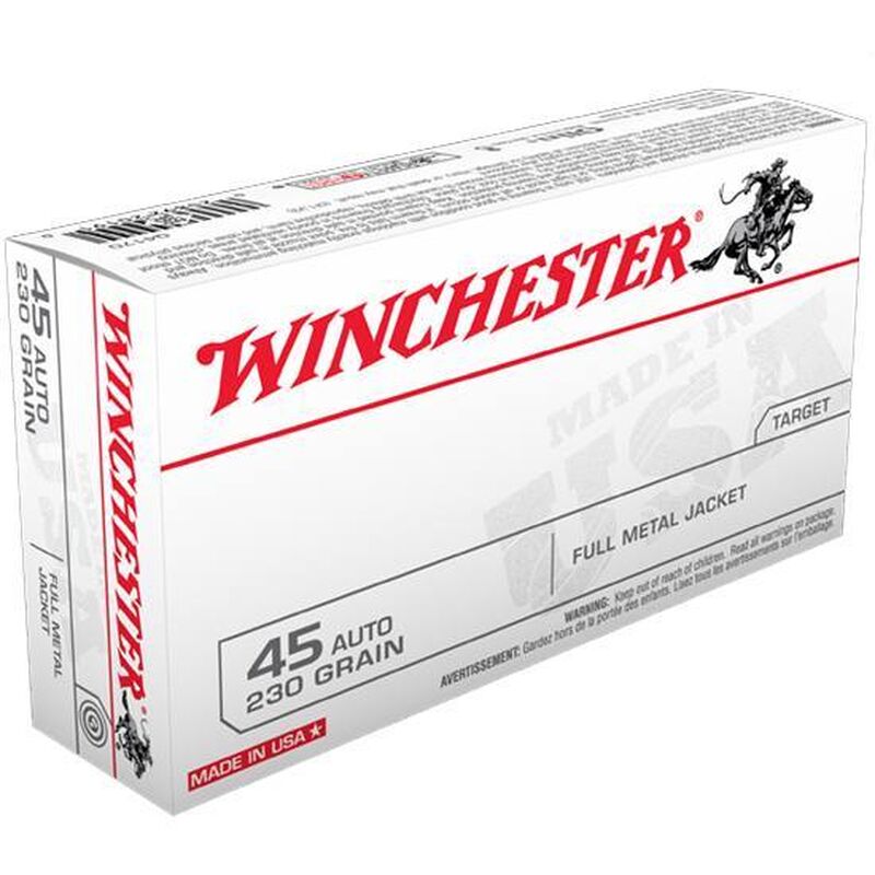 WINCHESTER .45 ACP AMMUNITION 230 GRAINS