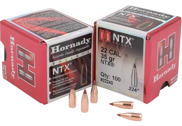 Hornady 22 Cal .224 35 Gr NTX - 100 Count