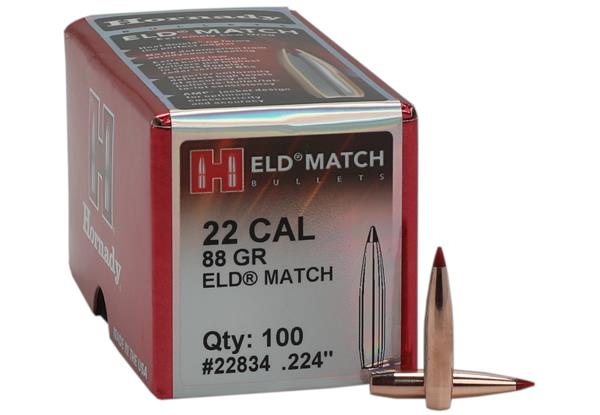 Hornady .224 DIA 88GR ELD MATCH BULLETS