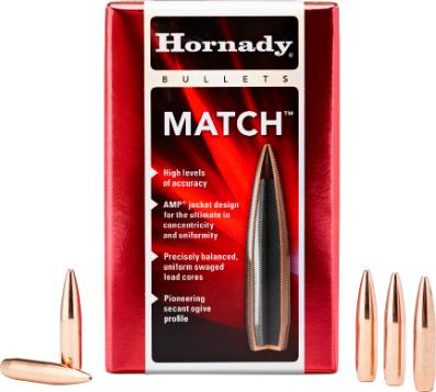 Hornady Bulk 30 Cal .308 155 Gr BTHP Match with C - 2000 Count
