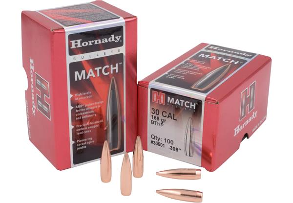 Hornady .308 DIA 168GR BTHP 250 COUNT BOX product image
