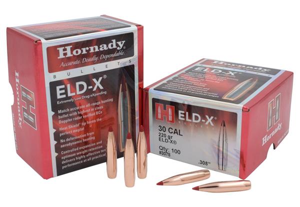 Hornady .308 DIA 220GR ELD-X BULLETS