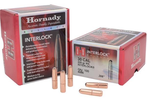 Hornady .308 DIA 220GR ROUND NOSE