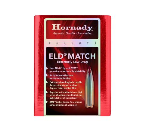 Hornady .308 DIA 195GR ELD MATCH BULLETS