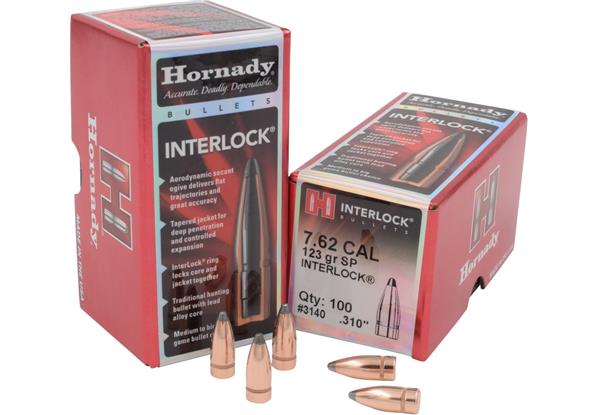 Hornady .310 DIA 7.62 CAL 123GR SP