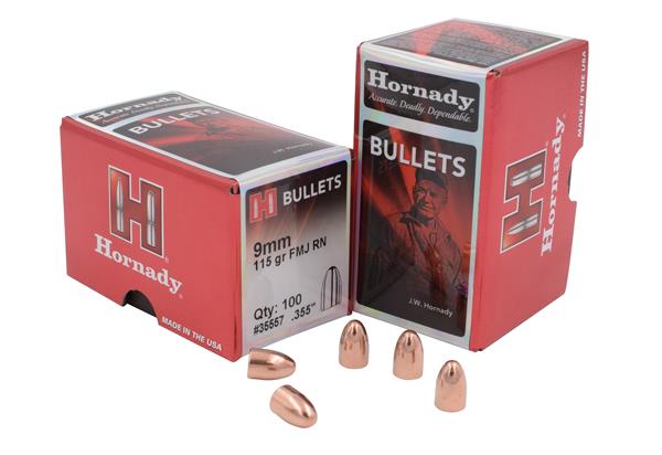 Hornady 9MM 115GR FMJ RN ENC
