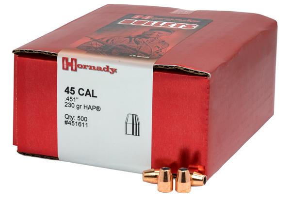Hornady .451 DIA 230GR HAP 500/BOX