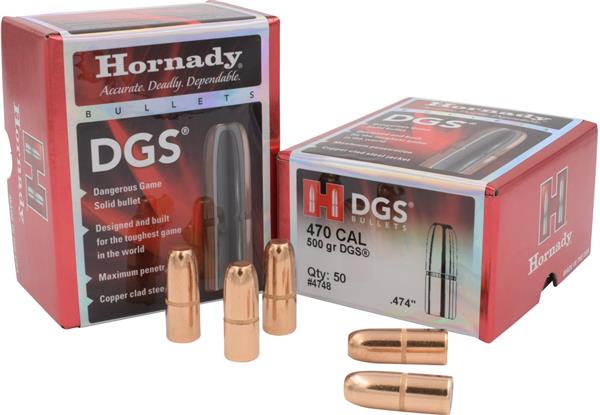 Hornady 470 Cal .474 500 Gr DGS - 50 Count