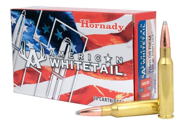 Hornady AMERICAN WHITETAIL 7MM-08 REM 139GR INTERLOCK AMMO