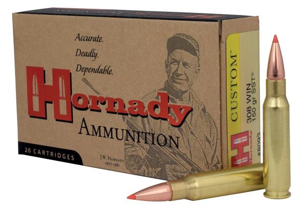 Hornady 308 WIN 150GR SST CUSTOM AMMO