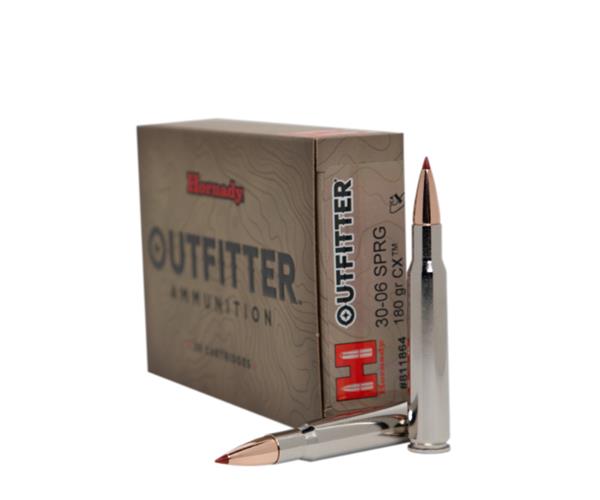 Hornady 30-06 SPRG 180GR CX OUTFITTER AMMO