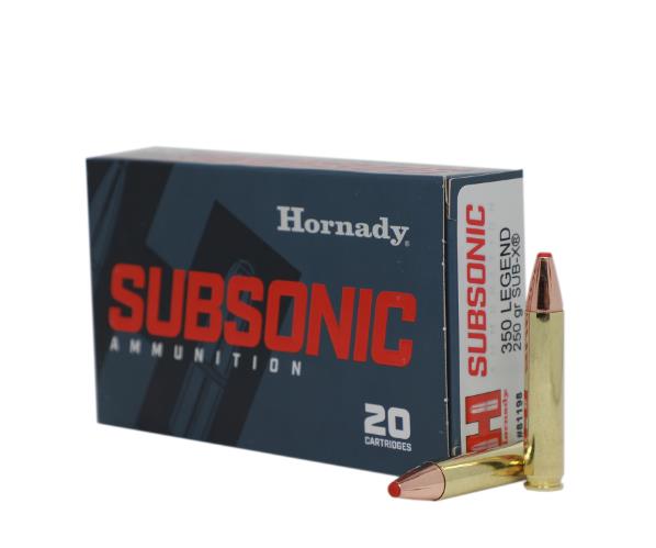Hornady 350 Legend 250 Gr Sub-X - 20 Rounds