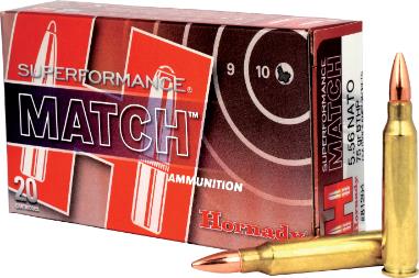 Hornady 5.56 NATO 75GR BTHP MATCH AMMO