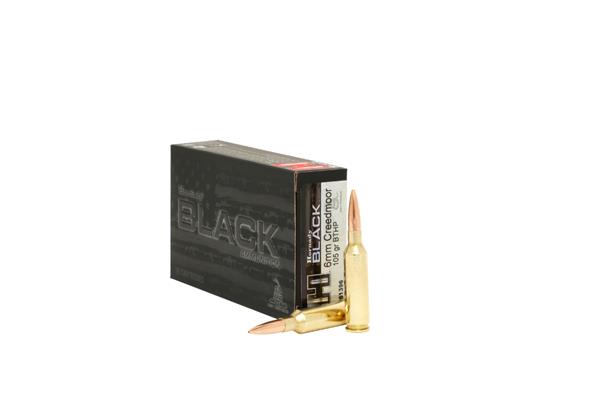 Hornady 6MM CREEDMOOR 105GR BTHP BLACK AMMO
