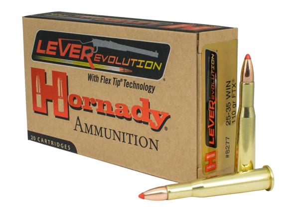 Hornady 25-35 WIN 110GR FTX LEVEREVOLUTION AMMO