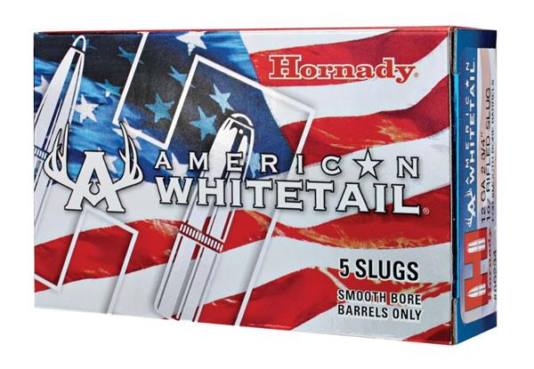 Hornady AMERICAN WHITETAIL 12 GA. 1 OZ RIFLED SLUG 5 PER/BOX