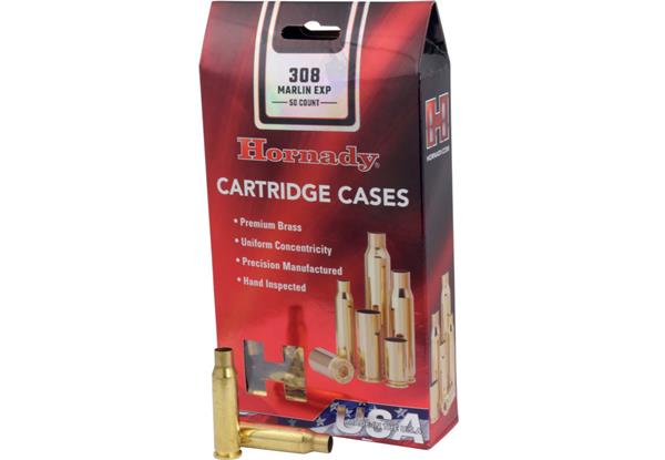Hornady 308 Marlin Exp Unprimed - 50 Count