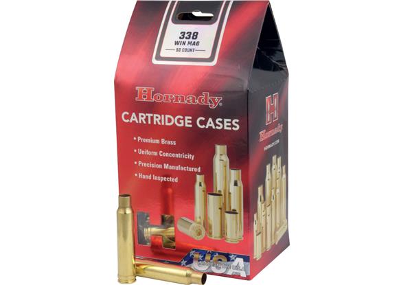 Hornady 338 Win Mag Unprimed - 50 Count