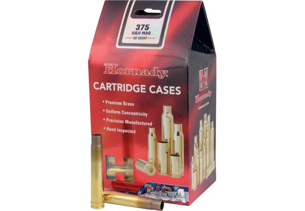 Hornady 375 H&H Mag Unprimed - 50 Count