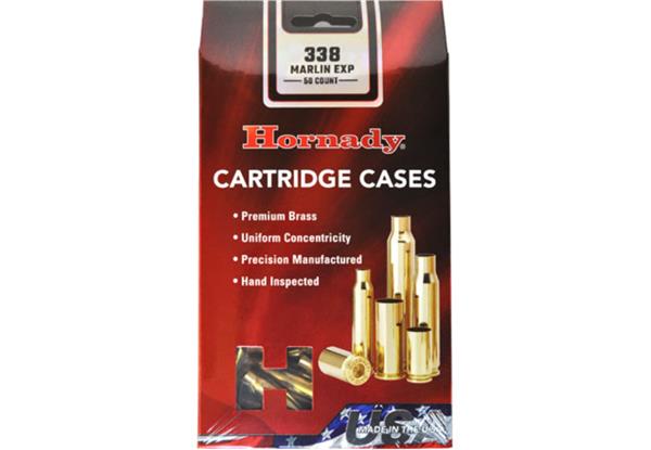 Hornady 338 Marlin Exp Unprimed - 50 Count