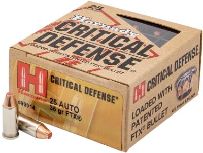 Hornady 25 Auto 35 Gr FTX CD