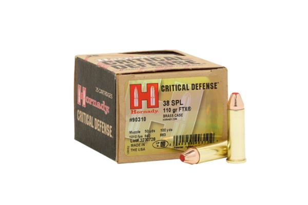 Hornady 38 SPL 110 Gr FTX CD - 25 Rounds
