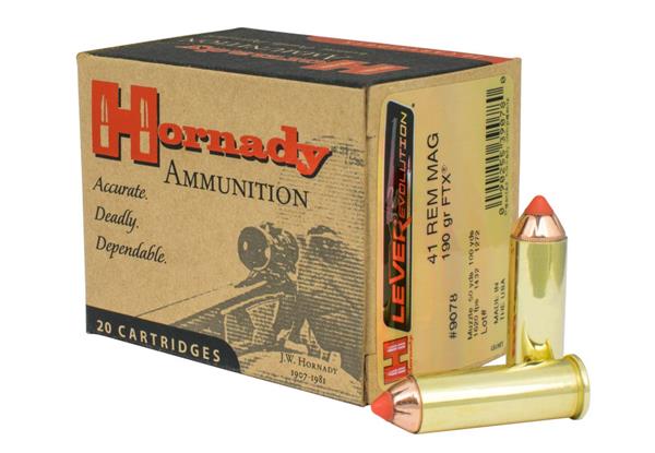 Hornady 41 Rem Mag 190 Gr FTX LEVERevolution - 20 Rounds