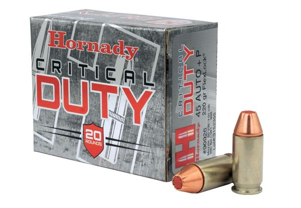 Hornady 45 Auto+P 220 Gr FlexLock Duty - 20 Rounds